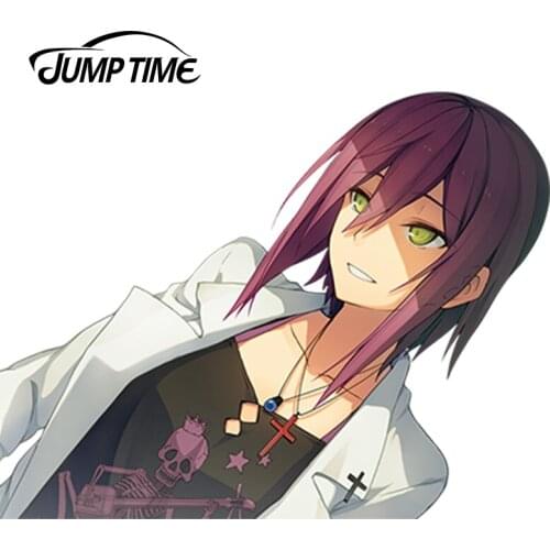 JumpTime 13cm x 7.8cm Car Sticker Hot Girl Ao no Kanata no Four Rhythm Anime Window Wiper Rear Windshield Car Styling Decals