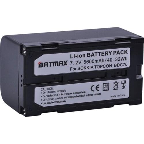 BDC70 5600mAh BDC70 Rechargeable Batteries akku for Topcon Sokkia Total Stations, Robotic Total Stations and GNSS Receivers