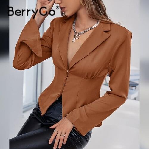 BerryGo Women's Blazers