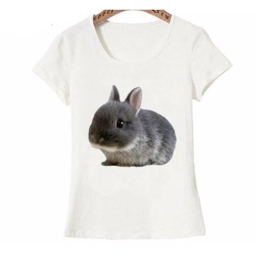 Dugujunyi 2019Rabbit with Bubble Gum Cute Blowing Bubble Art Print T-Shirt Summer Women T-shirt Bunny Casual Top Lovely Girl Tee