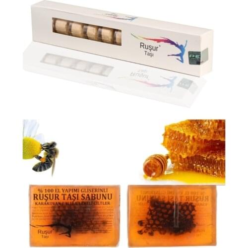 E8 1 Box Ruşur Stone And Ruşur Stone Soap Karakovan Honey 100 Handmade