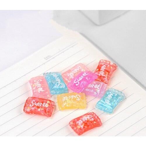 ZOCDOU 1 Piece Cartoon Milk Crystal Candy Delicious Chocolate Sweet Sugar Small Statue Figurine Crafts Ornament Miniatures Deco