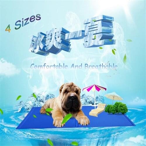 Dog Canine Pet Bed Cooler Mat Pad Cooling Gel Non Toxic Pet Cooling Pad Cushion Summer Cooling Bed Mat Soft Cool Dog House Mat