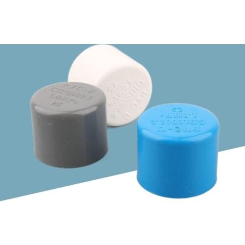 1pc 20/25/32/40/50 PVC End Connector Water Pipe Plug End Cap Garden Irrigation Aquarium Adapter Pipe Fittings