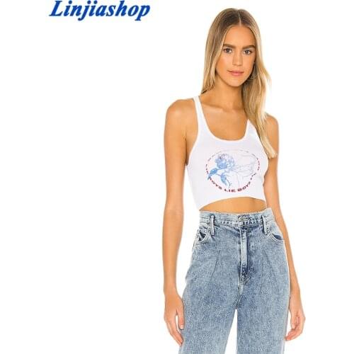 Spring summer white crop top women casual sleeveless elastic bralette female tank tops feminino camisole
