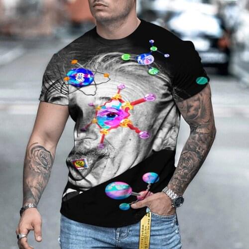 Summerjoker 3d Print T Shirt Men N Fashion Casual Horror Movie Short Sleeve Clown T-shirt Harajuku Streetwear Funny T Shirt