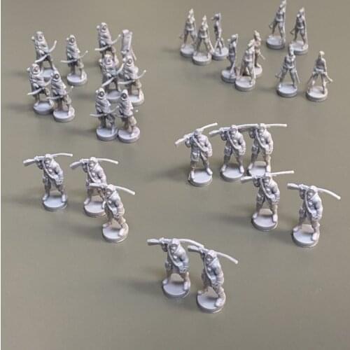 Mini Heroes Warrior Zombicide Board Game Miniatures Wars Game Role Playing Figures Model Toys