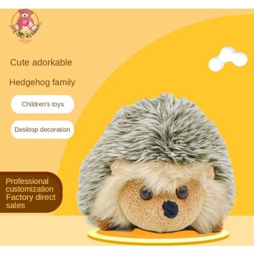 Mini Cute Emulation Little Hedgehog Animals PP Cotton Filling Plush Toys Child Lovely Kawaii Doll Pendant Room Decor Kids Gifts