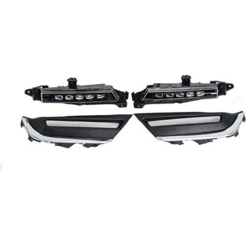 Fit for CRV 2017 2018 one Pair Drl Led Bumper Fog Lamp for Honda Cr-V Crv 2017 2018 Daytime Running Light
