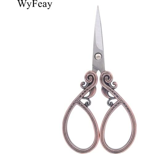Retro Style Scissors Antique Fabric Cutter Vintage Scissors Embroidery Scissor Cross Stitch Sewing Tool Stainless Steel Shears