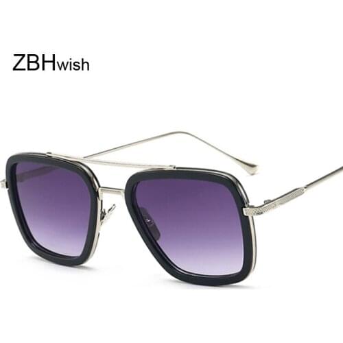 Luxury Oversized Men Sunglasses Luxury Brand Women Sun Glasses Square Retro Oculos De Sol Male UV400 Mirror Eyewear