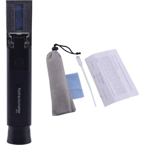 Alcohol Meter For Moonshine 0~80%V/V Refractometer Alcohol Tester ATC Handheld Vodka Whiskey Alcohol Percent Measuring