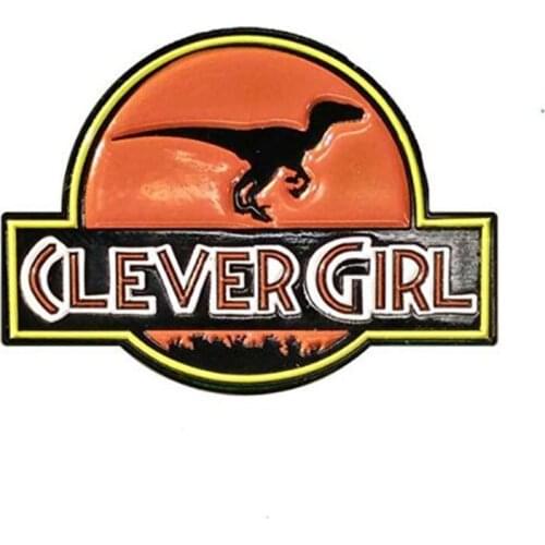 Clever Girl Raptor Ceramic Enamel Pin