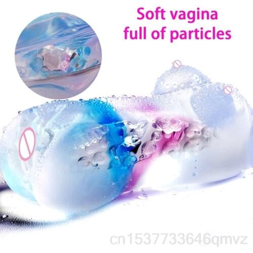 Vagina Real Pussy Artificial vagina Sex Toys For Men Male Masturbator Soft Transparent Vagina Adult toys Masterbation For Men