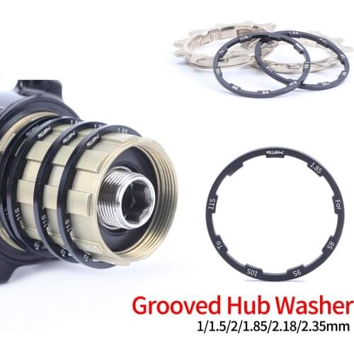 Bicycle Hub Washer MTB Bottom Bracket Spacers Flywheel Cassette Gasket Road Bike Freehub Washer 1/1.5/2/1.85mm 10S 11S