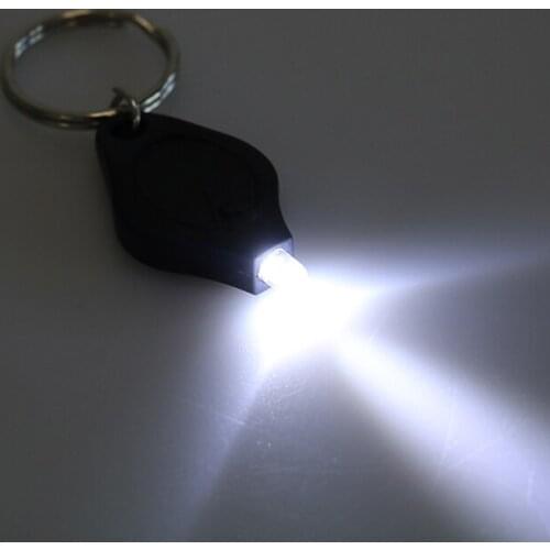 Mini Keychain Squeeze Light Micro LED Flashlight Torch Outdoor Camping Emergency Key Ring Light 1PCS