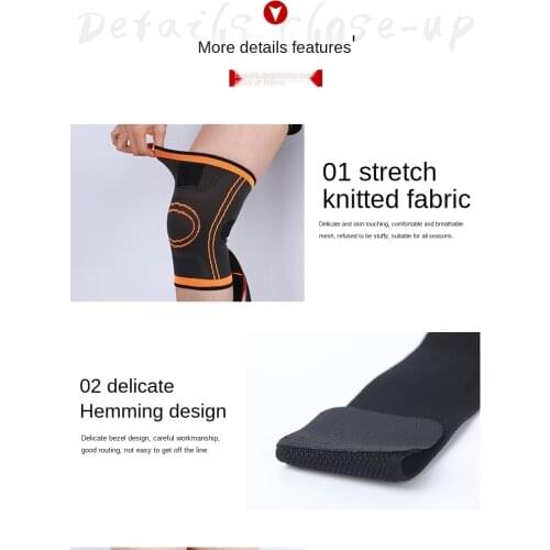 1PCSports equipment pressure knitting running mountaineering fitness kneepads cycling kneepads exercise kneepads