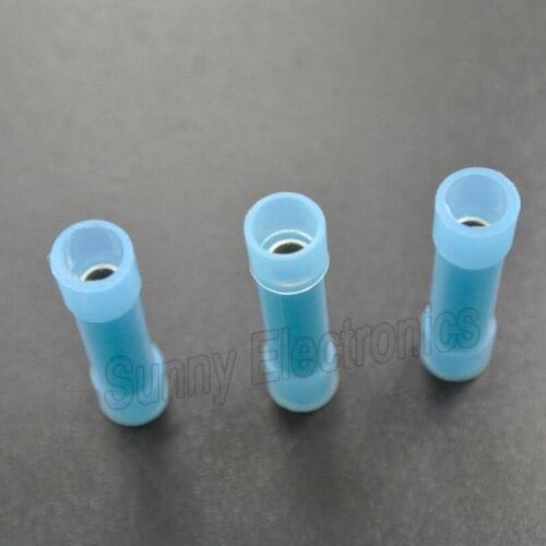 100) Blue NYLON Wire Butt Connector Crimping Terminals 16-14 Gauge free shipping