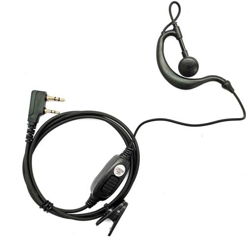 Strong wire 2 pin radio earpiece two way headset walki talki ptt mic earphone fbi spy mini ear piece woki toki secur police