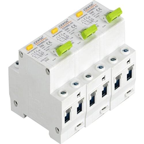 2019 new fashion16A 25A 32A 63A circuit breaker 1P+N DPNL residual current Circuit breaker with short circuit Leakage protection