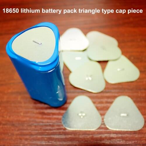 50pcs/lot Battery accessories 18650 lithium battery 3p cap stainless steel battery cap positive and negative