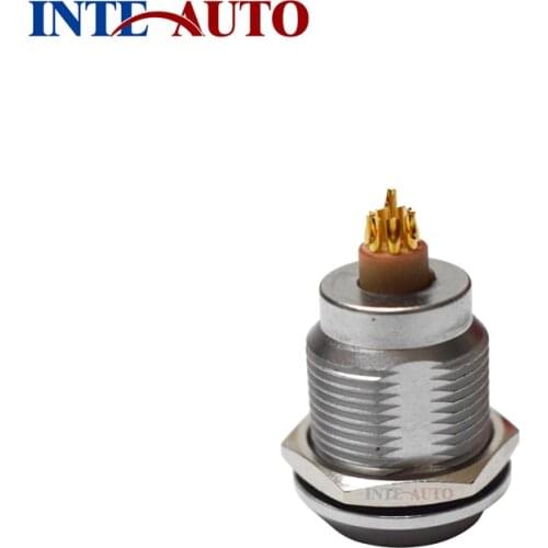 8 pins IP66 IP67 IP68 circular connector, push pull metal receptacle, ZGG.1K.308, 8 solder contacts,fast shipping