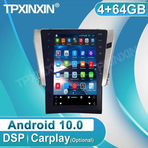 Android 10.0 For Toyota Camry 13.6 Inch IPS Touch Screen 4G+64GB Navigation Car Multimedia GPS Radio Player Buit-in Carplay DSP