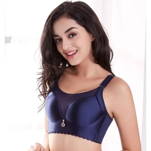 Large Bra Gather thin cups Full cup size Anti extinction Smooth breast plating Seamless full cup Super large code bra push up