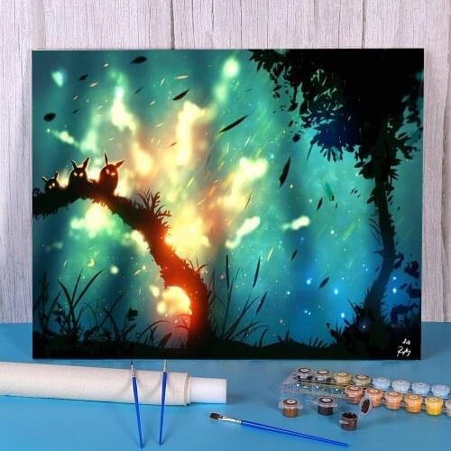 Scenery We See You DIY Painting By Numbers Package Oil Paints 50*70 Boards By Numbers Home Decoration Crafts For Handiwork