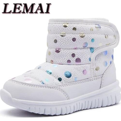 LEMAI Cotton-Padded Shoes For Children Kids Snow Boots 2022 New Style Plus Velvet Baby Girls' Winter Warm Comfortable Footwears