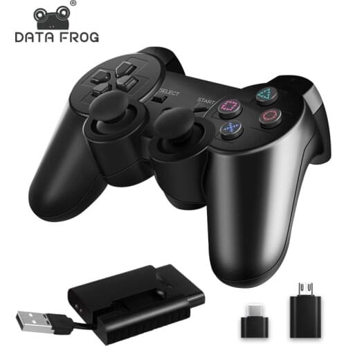 DATA FROG 2.4 G Wireless Gamepad for PS3/PS2 Game Joystick Gamepad for PC Joypad Game Controller for Android Smart Phone/TV Box