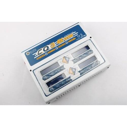EV-PEAK CQ3 AC 1-6S 4x100W Lipo battery balance charger with four outputs suitable for multi-axis aircraft