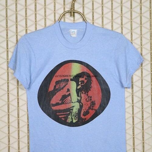 Frank Zappa t shirt vintage rare thin blue Captain Beefheart Residents Ween Primus Jethro Tull 1970s 1980s 70s 80s