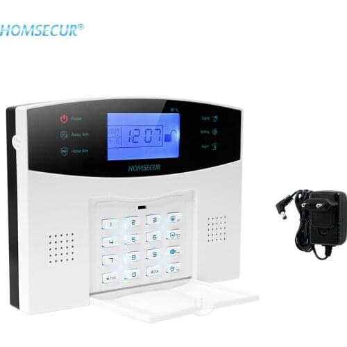 HOMSECUR DIY GSM Alarm System for Home Security(Alarm Panel YA05,PIR Sensor,Door Sensor,Flash Strobe Siren etc.Optional)