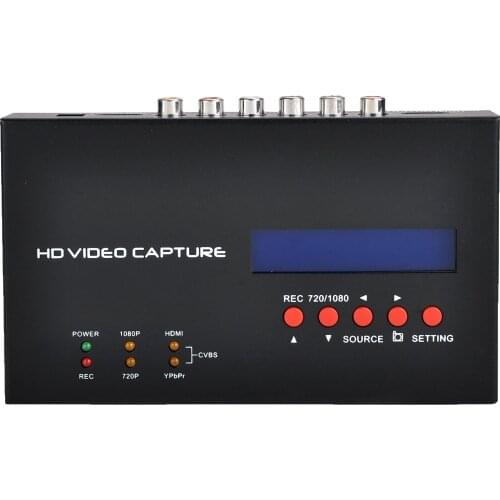 HD 1080P HDMI YPBPR AV S-Video Game Video Capture Card Box Recording for XBox PS3 PS4 Medical Can OBS Live Streaming to Youtube