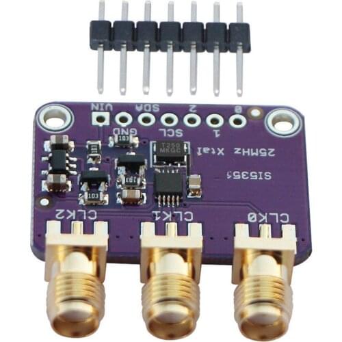 Si5351A I2C 25MHZ Clock Generator Breakout Board 8KHz to 160MHz for Arduino