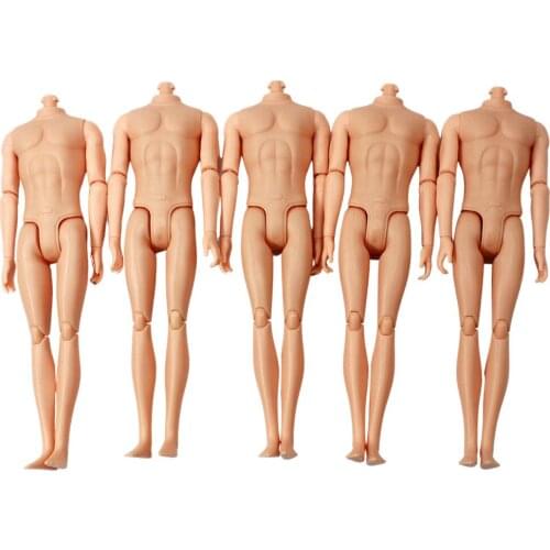 30cm Doll 11 Moveable Jointed Boy Doll Body For Ken Without Head Male Boyfriend MAN Naked Prince Ken Dolls Accessories DIY Toys