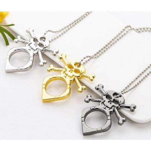 Creative multi-function defense self-defense tool broken window escape tool evil spirit one finger buckle outdoor supplies penda