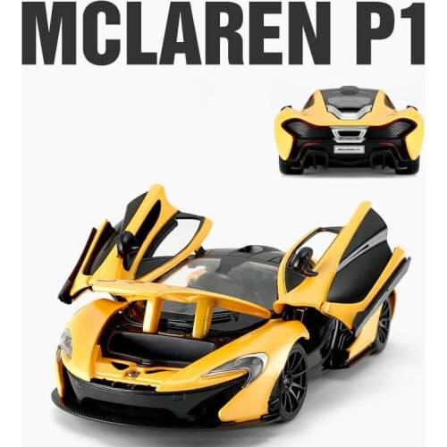 1/24 McLaren P1 Alloy Die Casting Sports Car Static Model 7.48 Inches Collection Original Box Boy Gifts 3 Doors Can Be Opened