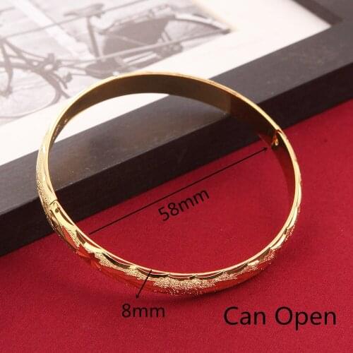Fashion Dubai Gold Jewelry Gold Color Bangles For Ethiopian Bangles Bracelets Ethiopian Jewelry Bangles Gift