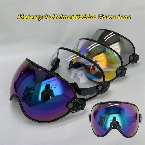 Motorcycle Helmet Bubble Visors Goggles Lens Fit For Simpson BELL MOTO3 ROYAL SHOEI P-ZERO Motocross Motorbike Helmet Sun Visors