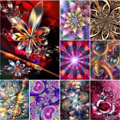 5D DIY Diamond Painting Flower Cross Stitch Kit Full Drill Diamond Embroidery Mosaic Flowers Art Picture of Rhinestones Decor