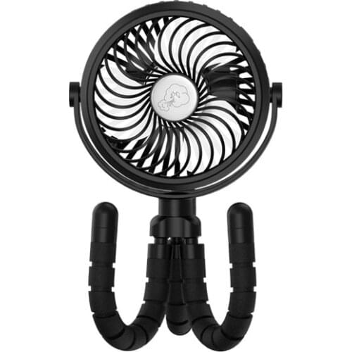 Handheld Fan 3 Speed Portable Clip on Stroller Fan Battery Operated Personal Desk Fan with Flexible Tripod