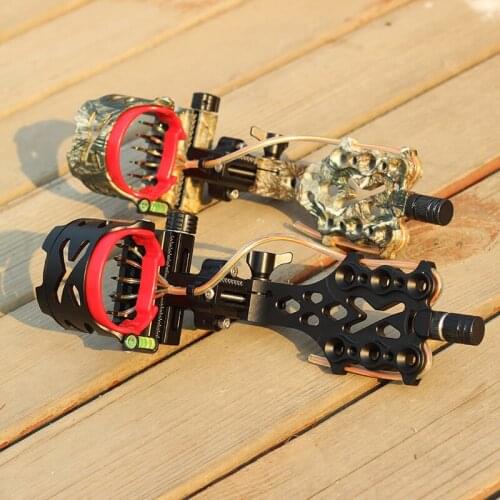 Right Handed 5 Pin Bow Sight Quality Archery Sights Products Carbon Fiber Camo
