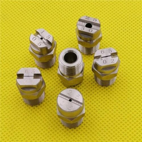 15degree 25degree 65degree Industrial flat fan jet spray nozzle factory cleaning washing spray head garden irrigation