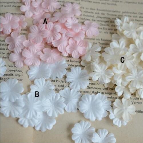 20 Pieces Soluble Silk Flower Petal Banner decoration Lace Trim Wedding Embroidered Diy Handmade Patchwork Sewing Supplies Craft