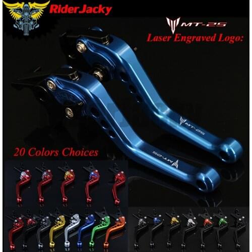 RiderJacky CNC Adjustable 14.7cm Short Brake Clutch Levers For Yamaha MT-25 MT25 MT 25 2015-2018 2016 2017
