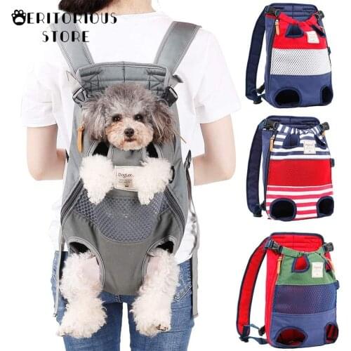 Cat Carrier Backpack Legs Out Front Chest Bags Pet Carrier Backpack for Small Medium Cats Dogs Hands-Free For Travel Walking