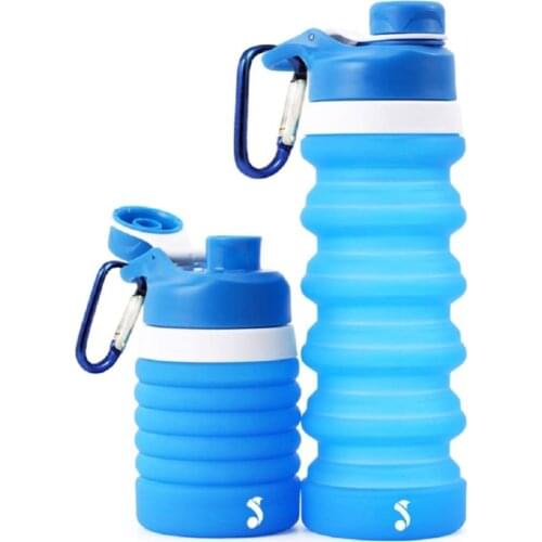 Foldable Cups Silicone Retractable Portable Outdoor Summer Water bottle Collapsible outdoor travel Sports water flask
