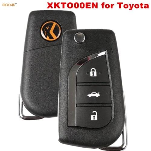 RIOOAK XHORSE XKTO00EN X008 for Toyota Universal Remote Key XKTO00EN 3 Buttons for VVDI Mini Key Tool locksmith tools